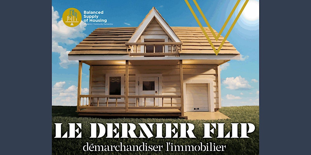 BSHNode's tweet card. Join us for Le Dernier Flip Screening and Housing Research Panel, where we'll explore decommodification and housing affordability.