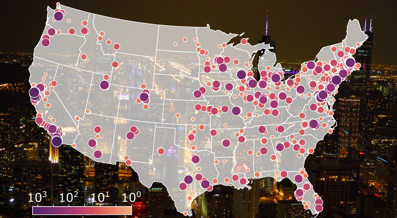 svalver's tweet card. Why are some cities more innovative than others? Mapping more than a century of U.S. patents, our npj Complexity study reveals fractal and scaling patterns in innovation—showing how the distribution...