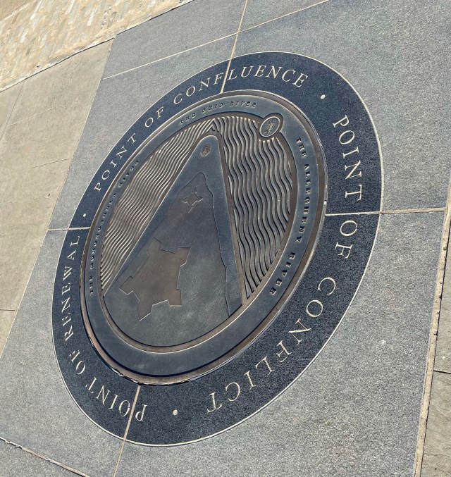 jeffpowers's tweet card. Point taken. At the point of confluence of the Allegheny, Monongahela, and Ohio Rivers, a large bronze plaque marks the end of the Great Allegheny Passage. Completed in 2011, the GAP bicycle route …