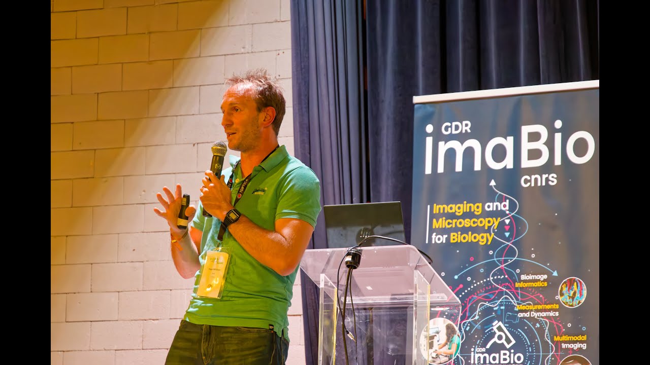 GDR_ImaBio's tweet card. Hugo DEFIENNE : application of quantum imaging to microscopy