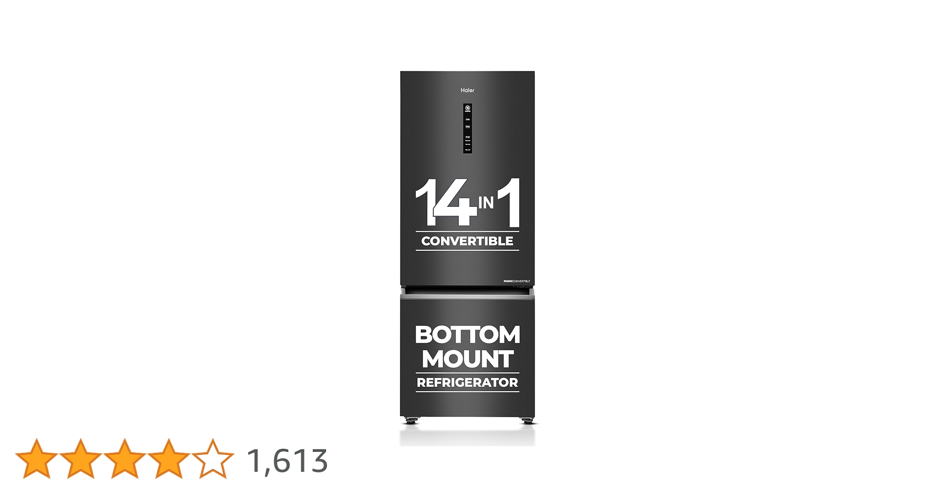 AllDealsInd's tweet card. Haier's bottom mount refrigerators typically feature a sleek and modern design, fitting well into various kitchen aesthetics. The freezer compartment is situated at the bottom, with the refrigerator...