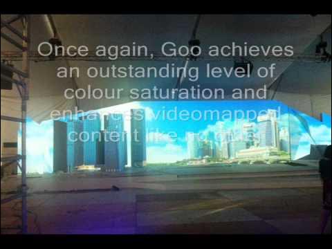 GooSystems's tweet card. Screen Goo rolled on partition board backdrop, that has been cut to...