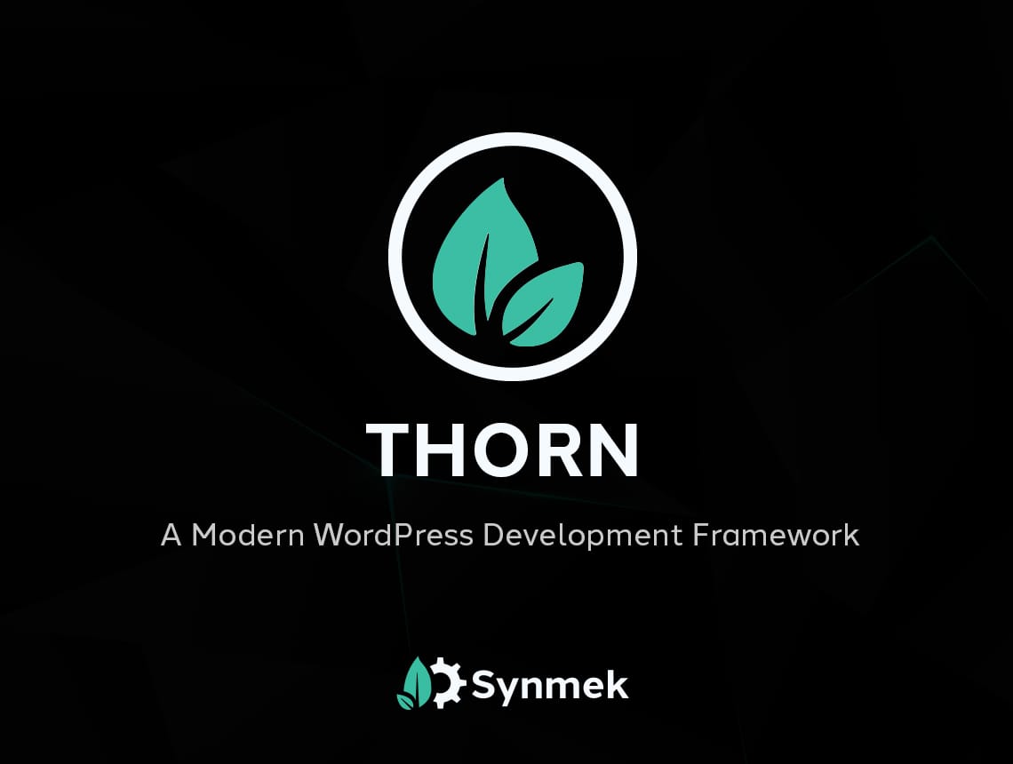 Synmek's tweet card. Thorn is what happens when you want the clean build system of Sage, but without the overhead of Blade, Laravel-style service containers ...