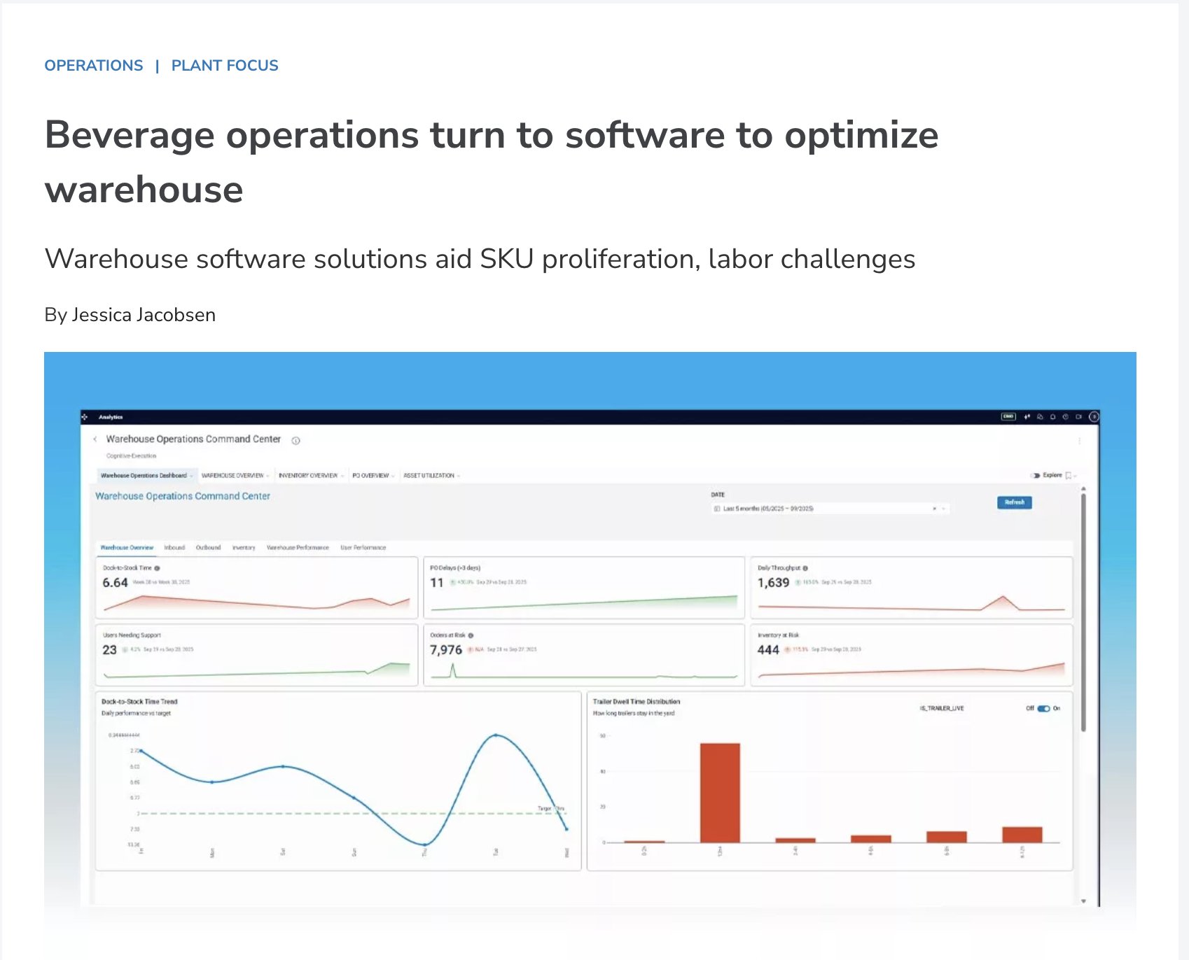 AutoschedulerAI's tweet card. Warehouse software solutions aid SKU proliferation, labor challenges