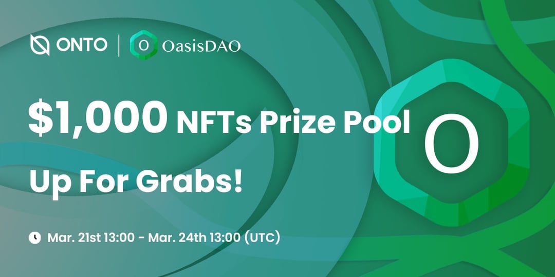Cextramile's tweet card. We are excited to host a special giveaway with OasisDAO, a decentralized VR MMORPG MetaFi empowered by UE4 Unreal Engine on BNB Chain. Altogether, the event will give away $1,000 OasisDAO NFTs. A...
