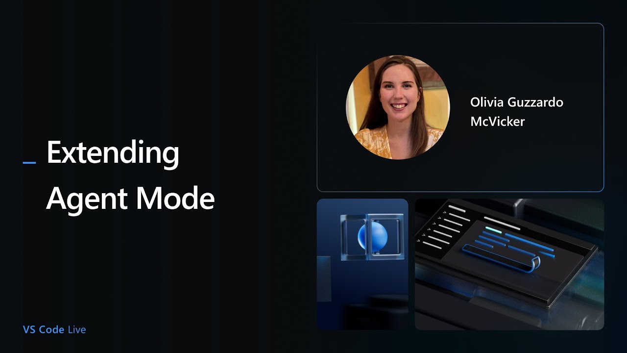 amandaksilver's tweet card. VS Code Live: Extending Agent Mode