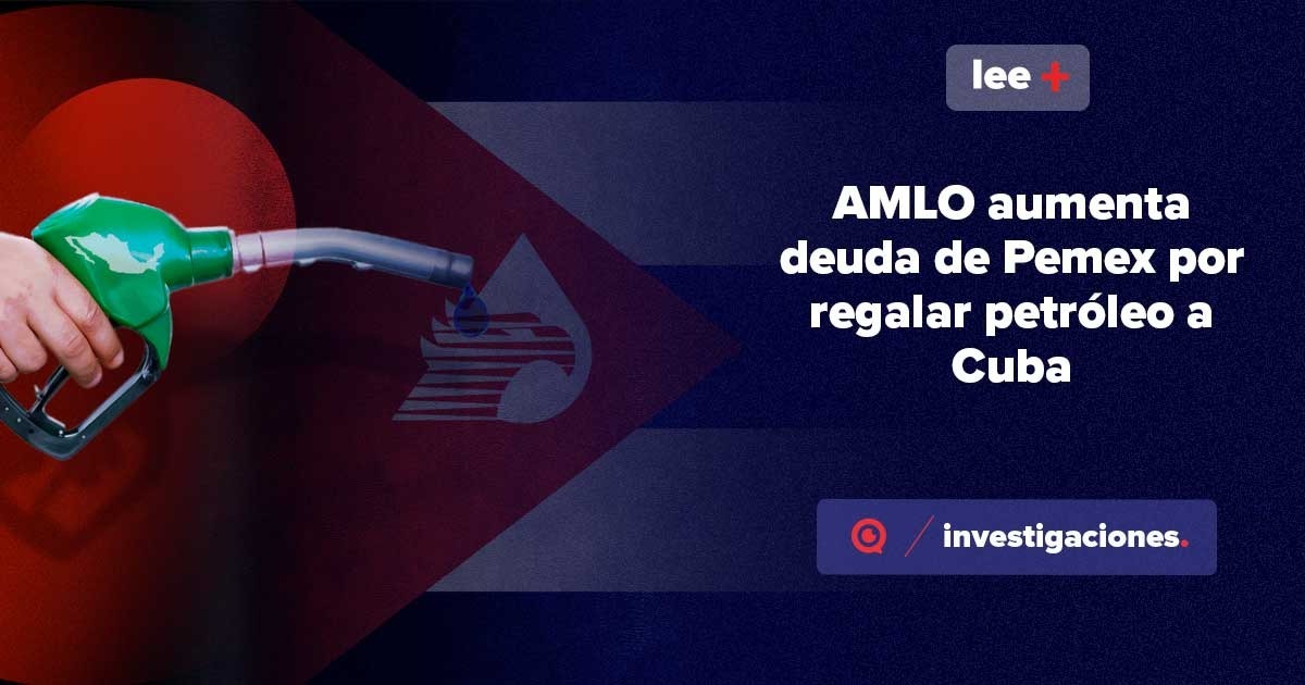 MXvsCORRUPCION's tweet card. Pemex creó Gasolinas Bienestar SA de CV para enviar combustibles a la isla, y en su primer año de operaciones reportó pérdidas y un endeudamiento por 5 mil 836 millones de pesos