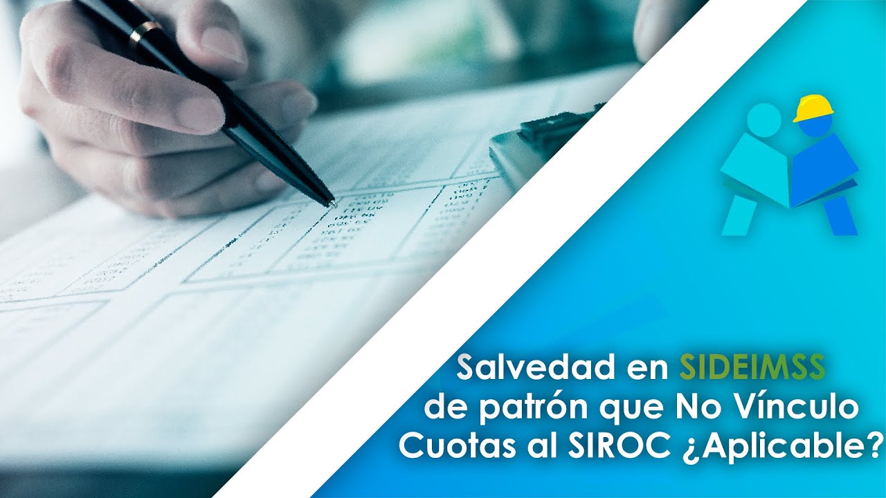 GMcapacitacion1's tweet card. Salvedad en SIDEIMSS de patrón que No Vínculo Cuotas al SIROC ¿Apli...