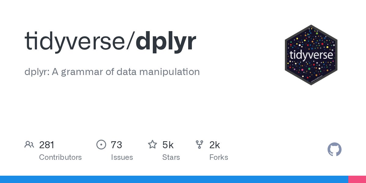 tidyverse_news's tweet card. dplyr: A grammar of data manipulation. Contribute to tidyverse/dplyr development by creating an account on GitHub.