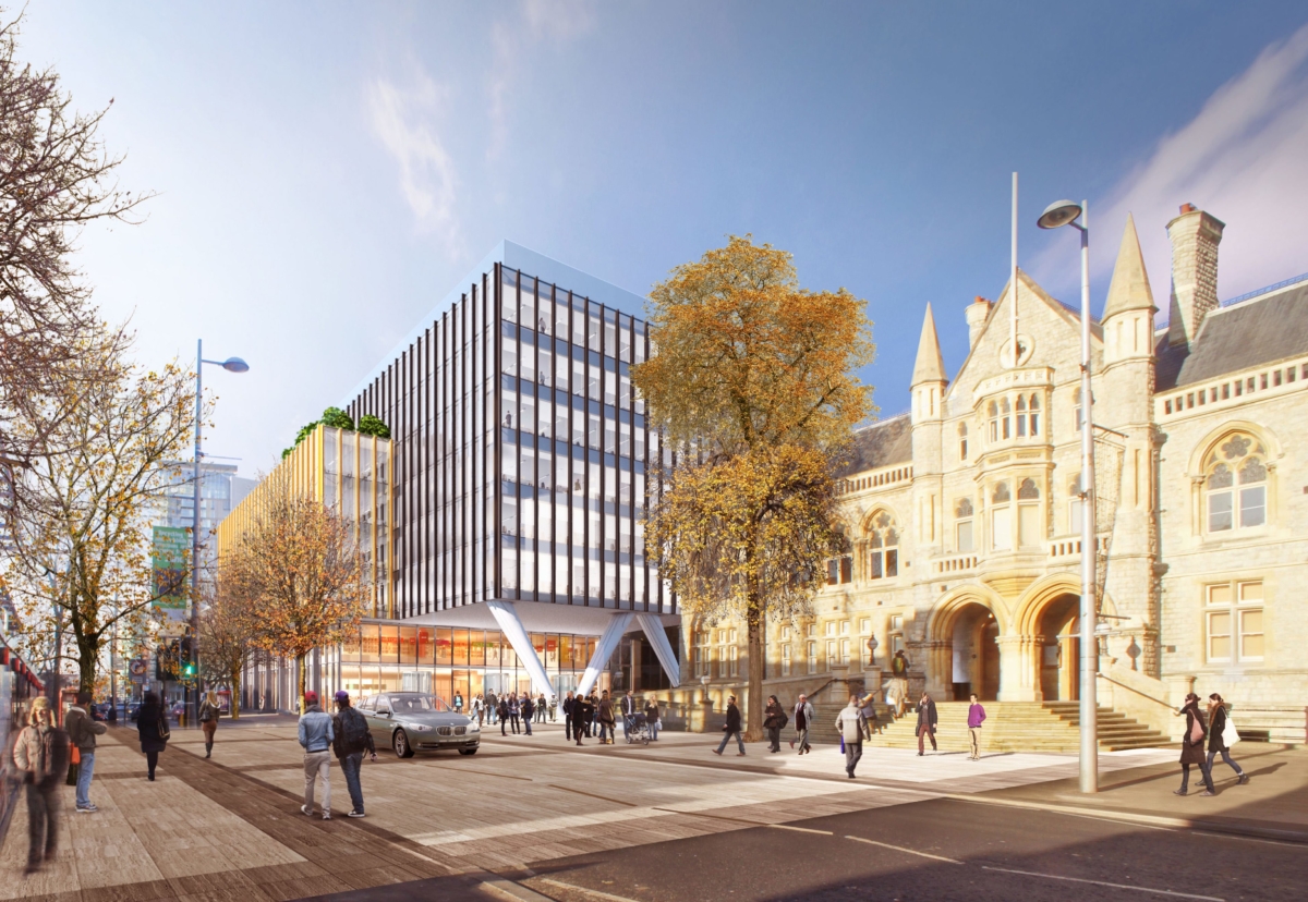 built_blog's tweet card. Mixed-use West London scheme also includes a library and 470 homes