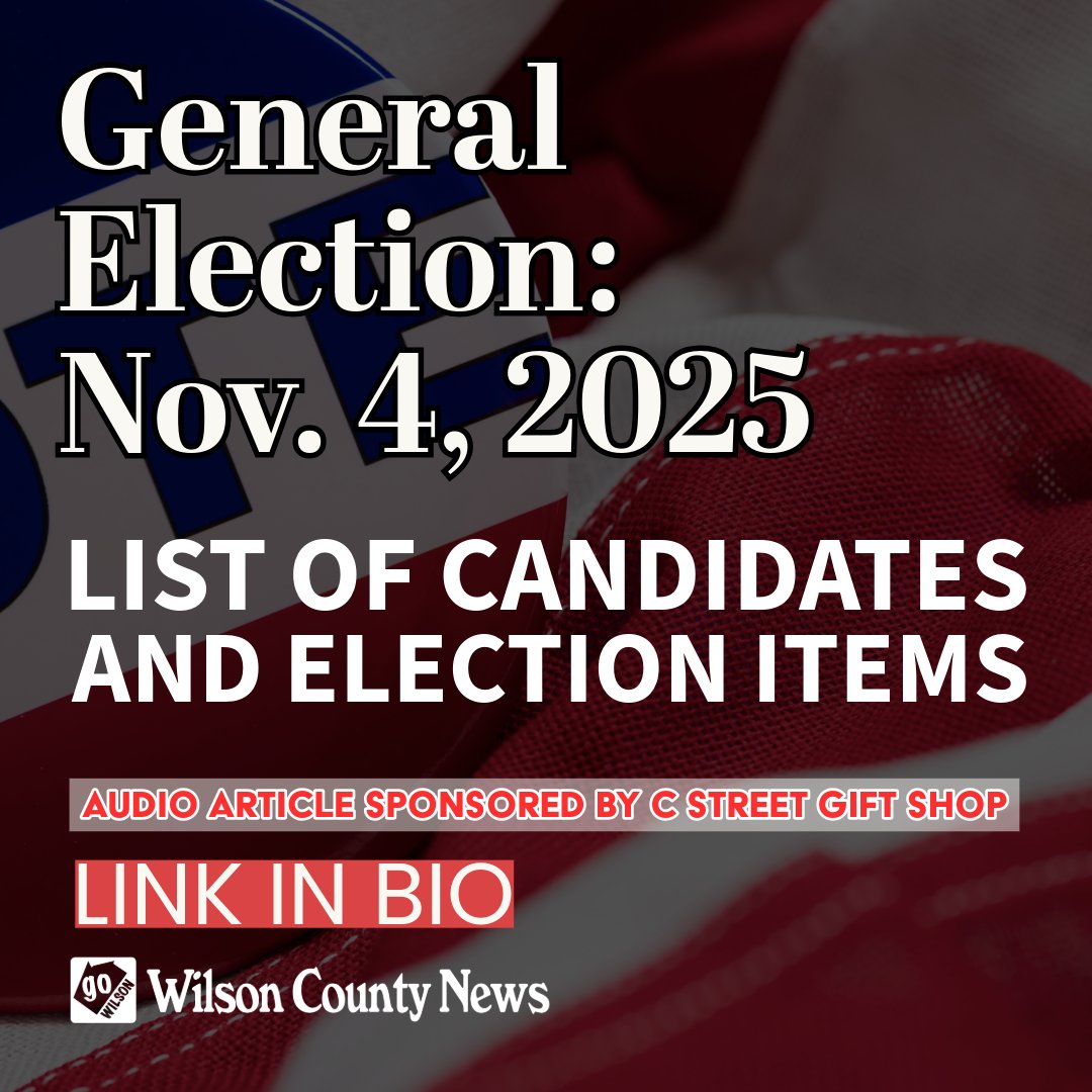wcnonline's tweet card. Unofficial results are included below from the General Election held Tuesday, Nov. 4, 2025. On the ballot were: Texas Constitutional Amendments, and depending on their precinct, Wilson County...