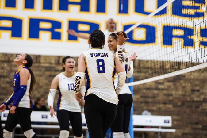 ICS_VB's tweet card. The Immanuel Christian Warriors defended their home court in Dave Frazier Memorial Gym with a straight-set sweep of the Mesilla Valley Christian SonBlazers (25–23, 25–21, 25–21). The win showcased...