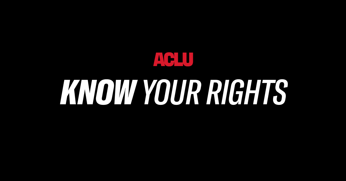 algibson90's tweet card. Learn more here about what your rights are, how to exercise them, and what to do when your rights are violated.