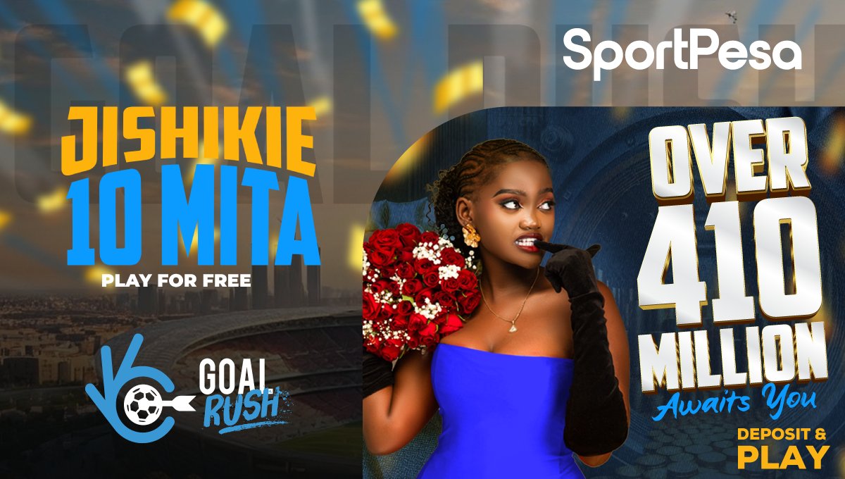 ProEssayWrite12's tweet card. Boss!! 2025 form ni kujipanga, jishikie over 410 milli MJP na 10 million ya Goal Rush Now, uji-nice! Just PREDICT the 3 #SportPesaGoalRush Games!