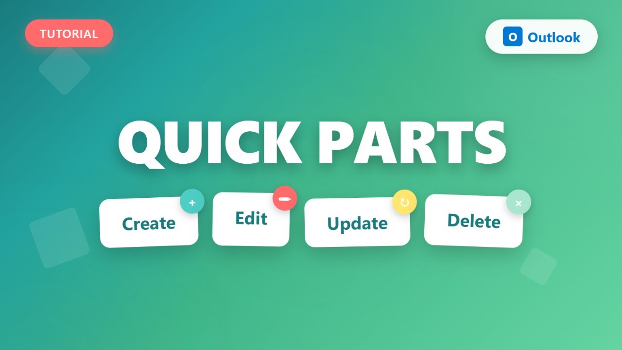 technolo_giate's tweet card. Quick Parts in Outlook: How to Add, Edit, Update & Delete