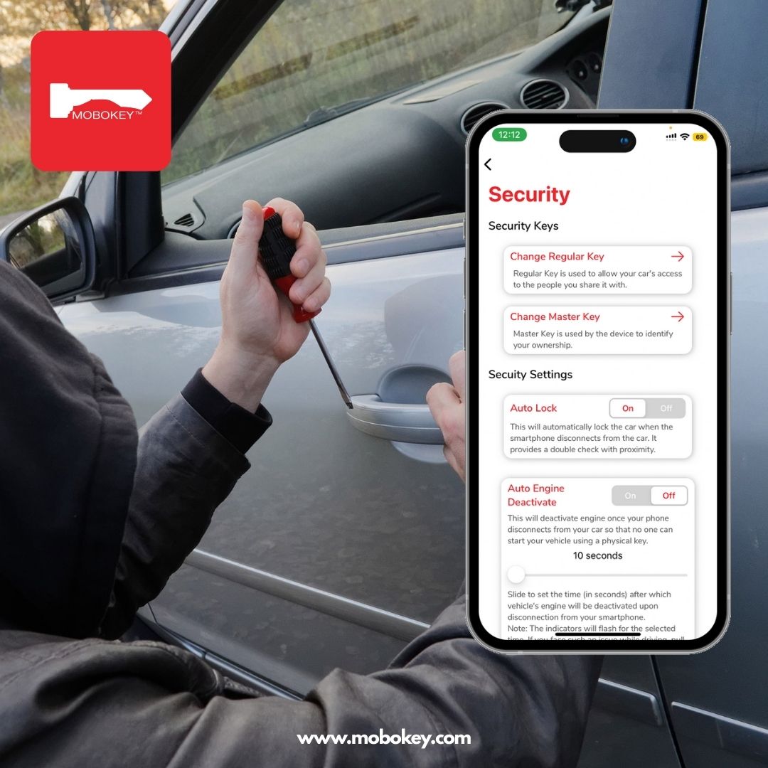 MoboKey's tweet card. Car security is a growing concern. Car theft has increased dramatically in recent times, even with high-tech fobs and immobilizers. According to the Insurance Bureau of Canada, auto theft claims...