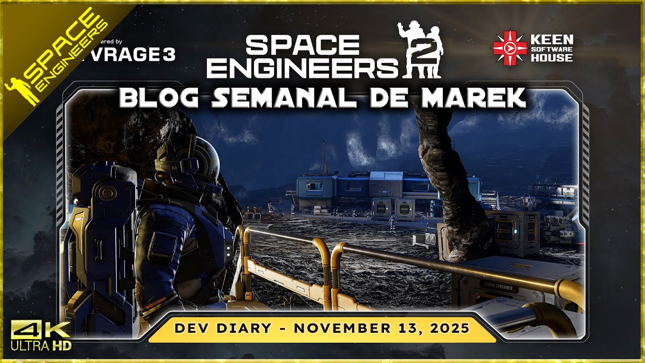 IkerIR4's tweet card. 📓BLOG SEMANAL MAREK ROSA📓13/11/2025 ||Space Engineers 2|| Gameplay...