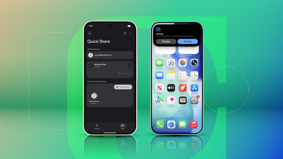 CNET's tweet card. The updated sharing feature works only on the latest Pixels, but more support is expected in the future.