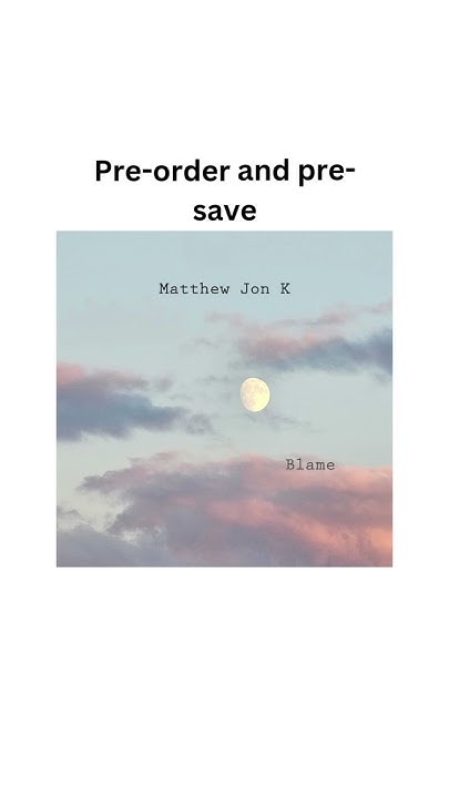 matthewjonk's tweet card. Matthew Jon K - "Blame" single preview! Out Sept 26, 2025!