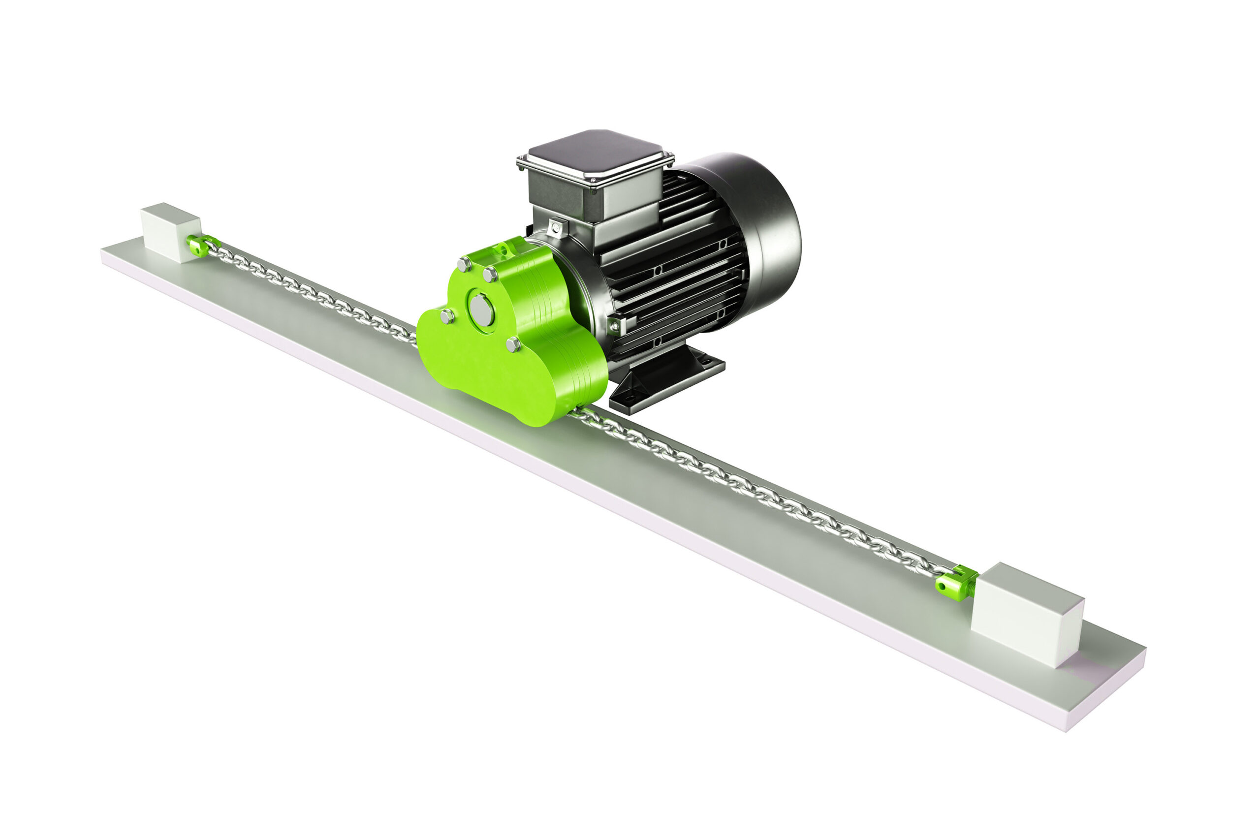 Linear_Motion's tweet card. RUD’s new Omega Drive is a new chain drive with a 180° wrap angle. From the Tecdos series, it is suitable for both linear and rotational motion — capable