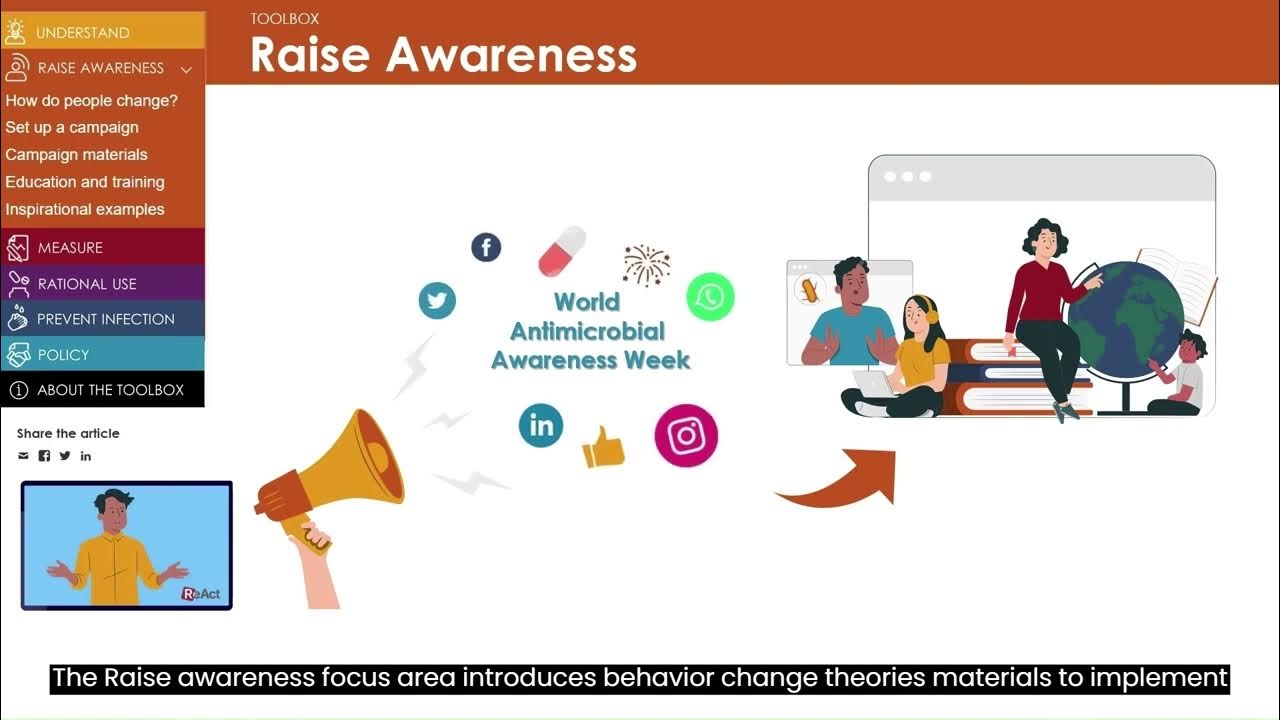 reactgroup's tweet card. Antibiotic Resistance: What can you find in the ReAct Toolbox?