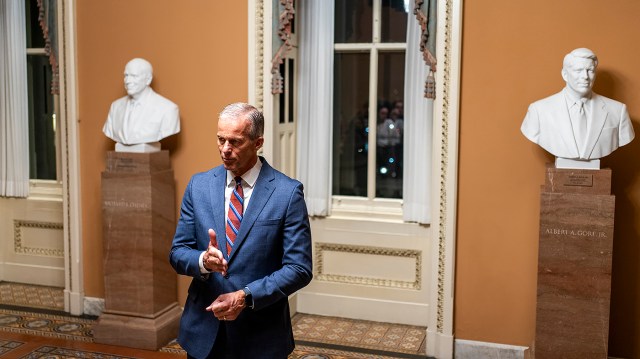 thehill's tweet card. Senate Majority Leader John Thune (R-S.D.) said Thursday he did not agree with President Trump’s suggestion that a group of Democratic lawmakers be locked up or punished by death after they urged m…
