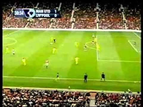 LondonModular's tweet card. Announcer sings Eye of the Tiger tune to Paul Scholes goal