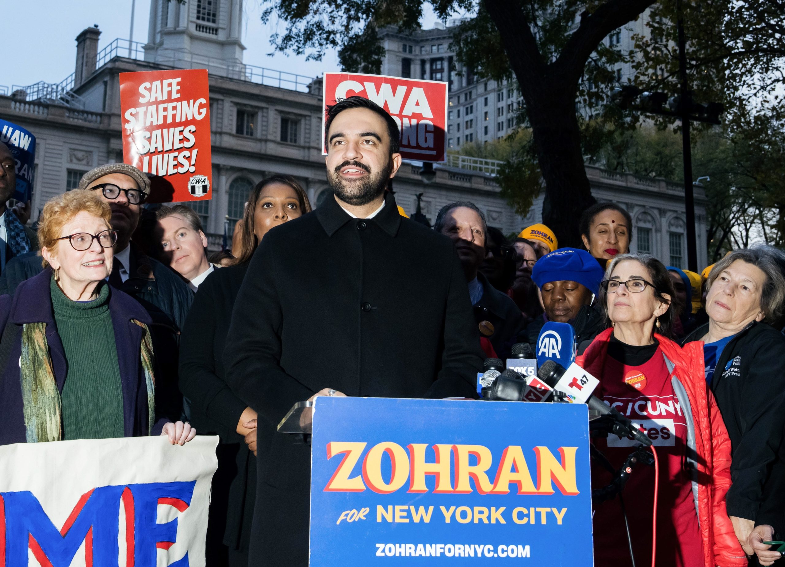 jacobin's tweet card. Zohran Mamdani’s mayoral victory shows that we don’t just need better candidates and stronger messaging. We need public campaign funding to financially invest in democracy.
