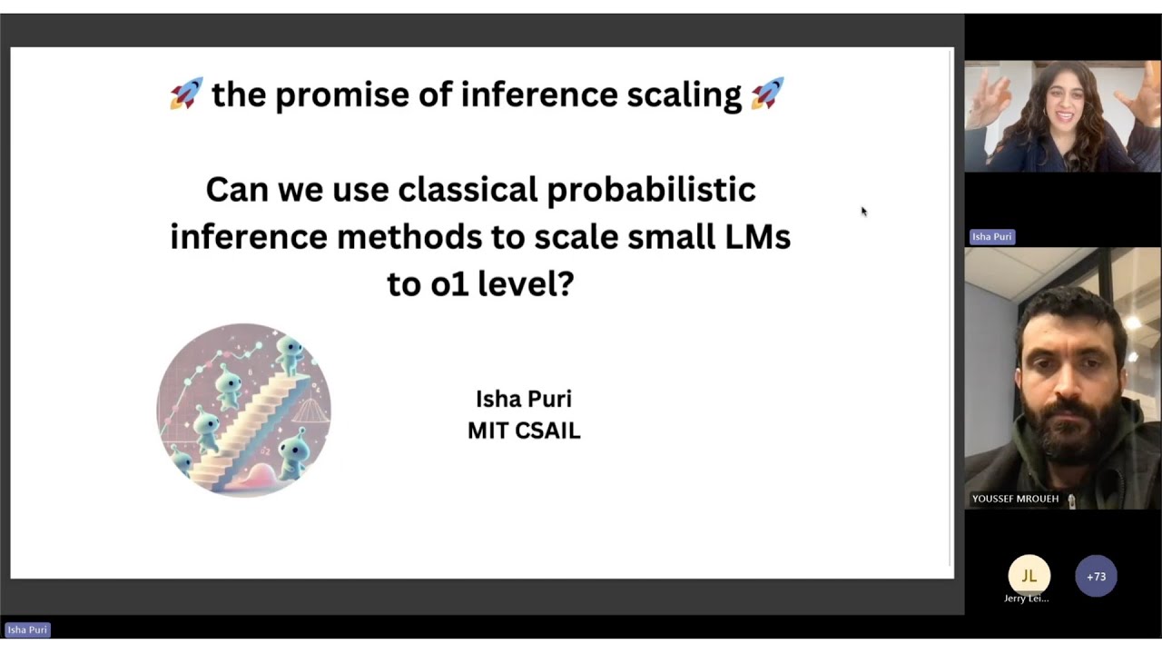 ishapuri101's tweet card. Scaling Small LLMs to o1 level! Probabilistic Methods for Inference...