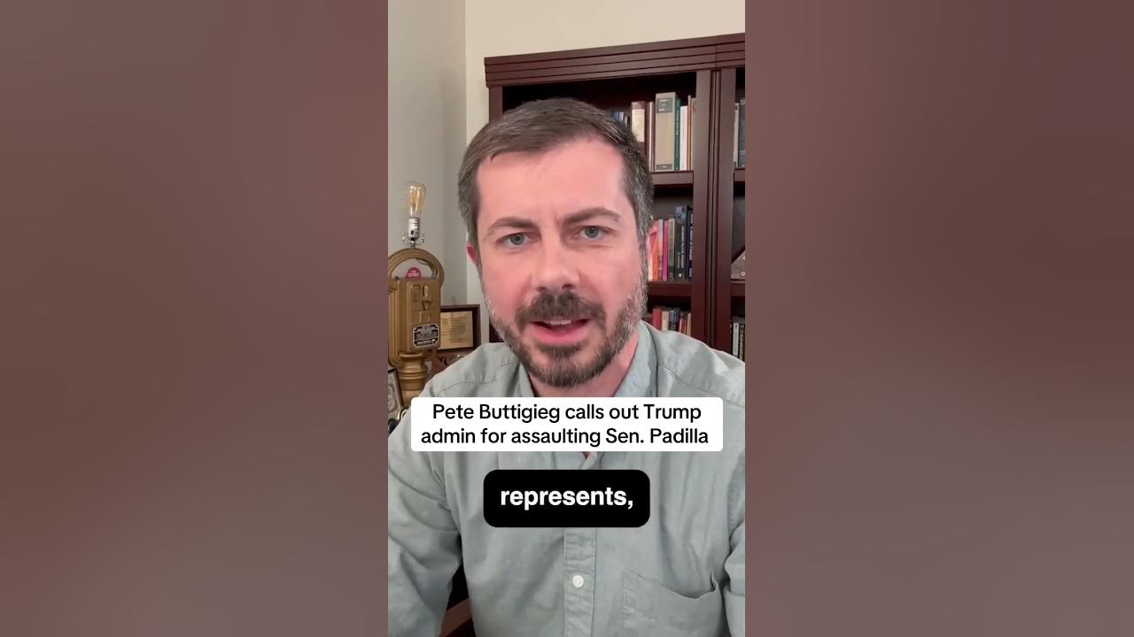 libdigitization's tweet card. Pete Buttigieg calls out Trump admin for assaulting Sen. Padilla