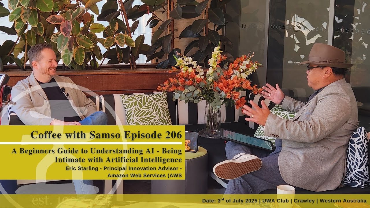 Samso_Insights's tweet card. A Beginners Guide to Understanding AI | Eric Starling (AWS) | CWS Ep....