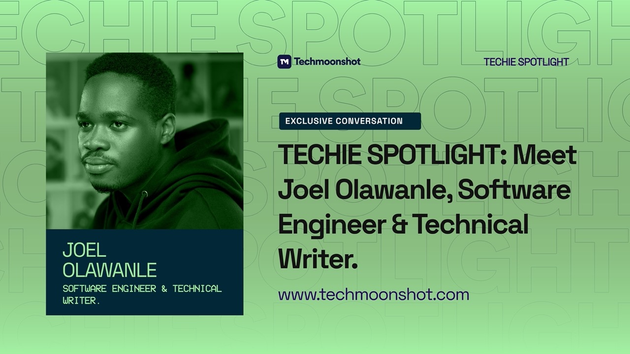 techmoonshot_'s tweet card. For Joel Olawanle, the journey into tech began out of sheer curiosity — not with grand dreams of becoming a software engineer, but with the simple thrill of building something logical and seeing it...