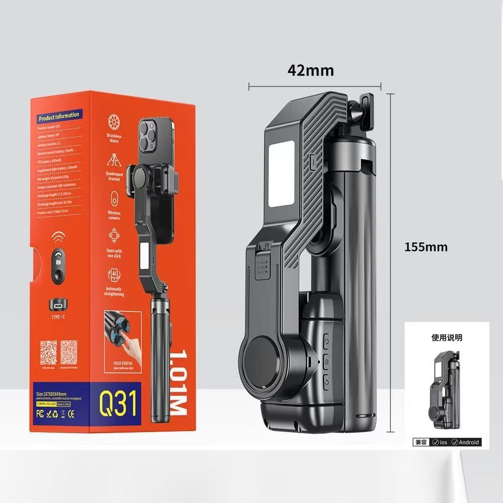 sosofertas's tweet card. Compre Q31 Gimbal Estabilizador Selfie Stick TriPod Sem Fio Com Luz LED Controle Bluetooth Celular na Shopee Brasil! Parâmetros do Produto • Largura suportada do...