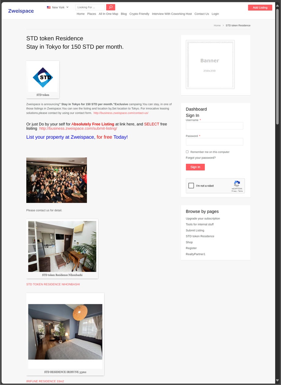 zweispace's tweet card. 株式会社ZWEISPACE JAPANのプレスリリース（2025年4月22日 17時44分）Zweispace、STDトークン・レジデンスを開始　2015年のビットコインレジデンスの進化形