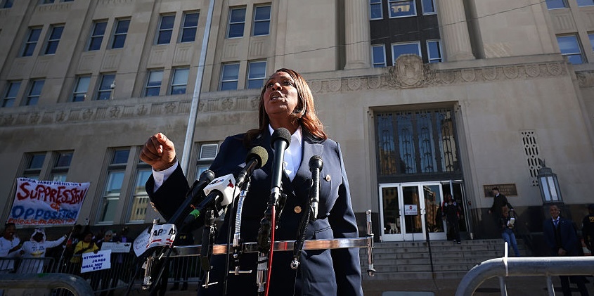 ANSIRH's tweet card. New York Attorney General Letitia James v. Texas Attorney General to Extend Texas Abortion Ban to New York Doctor Dr. Margaret Carpenter