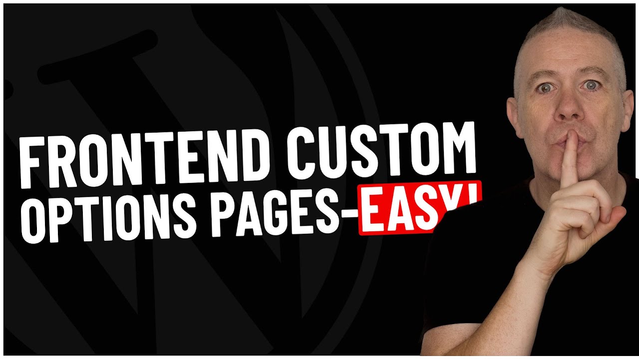 FreelancebarM's tweet card. Custom WordPress Frontend Dashboard - NEW Options Pages