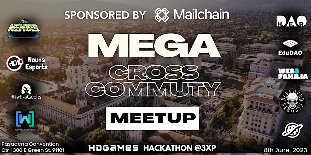 _HerDAO's tweet card. Join us for the Mega Community Meet up with our community partners!
