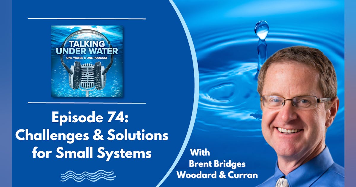 TUWpodcast's tweet card. In this episode, the hosts share recent industry news along with an interview dissecting small systems trends with Brent Bridges, senior principal at Woodard & Curran.