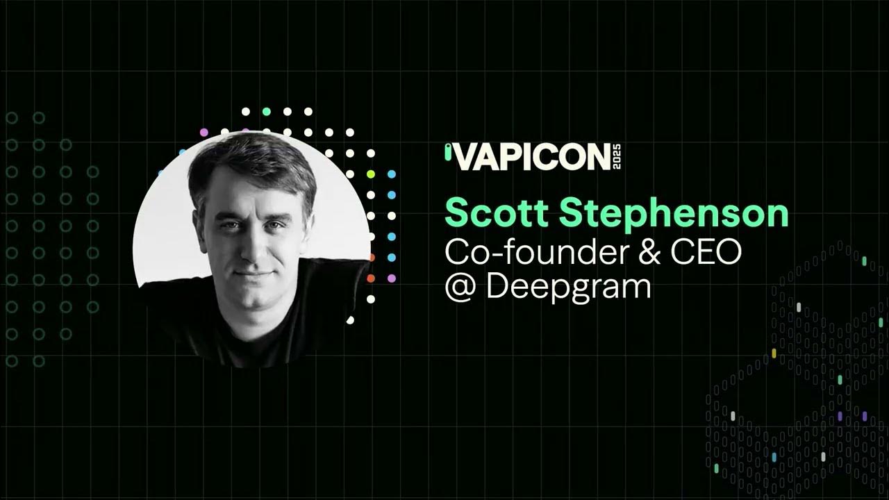 DeepgramAI's tweet card. Deepgram CEO Scott Stephenson: The Audio Turing Test & the Future of...