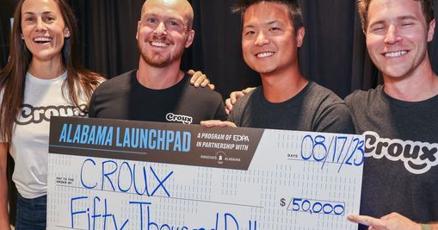 VADavisLab1's tweet card. Croux and Vivosphere, two companies that both have Auburn ties won a combined $75,000 at the Alabama Launchpad finals.