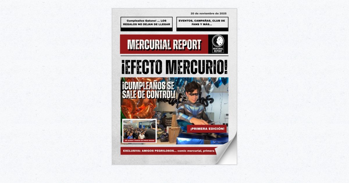 MercurialReprt's tweet card. Mercurial Report Primera Edición
