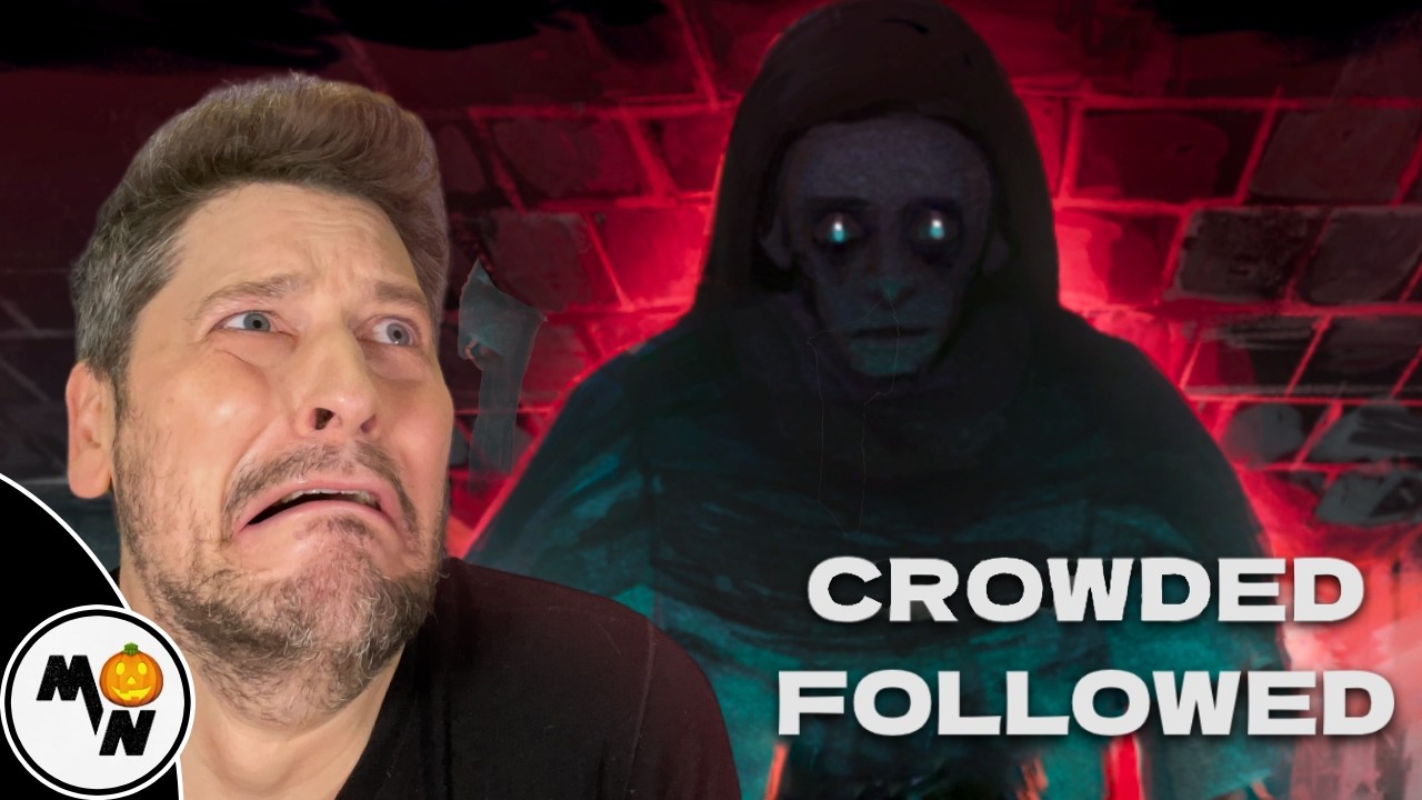 Bimon's tweet card. Ein Stalker ist mir auf den Fersen! Crowded Followed im SCHOCKVEMBER...