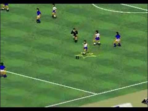 geomarlin's tweet card. Run for the don't get the yellow card from Referee ( FIFA 94 )