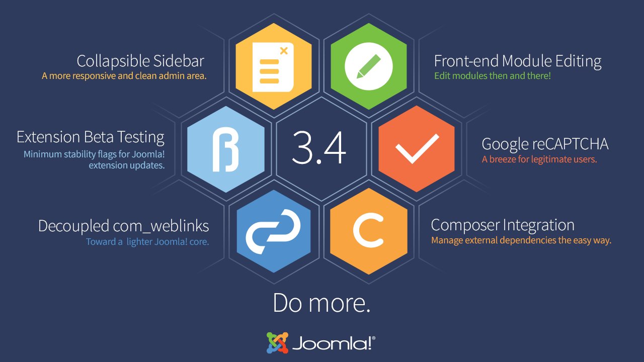 joomla's tweet card. Joomla! 3.4.5 is now available. This is a security release for the 3.x series of Joomla which addresses a critical security vulnerability. We strongly recommend that you update your sites immediately.