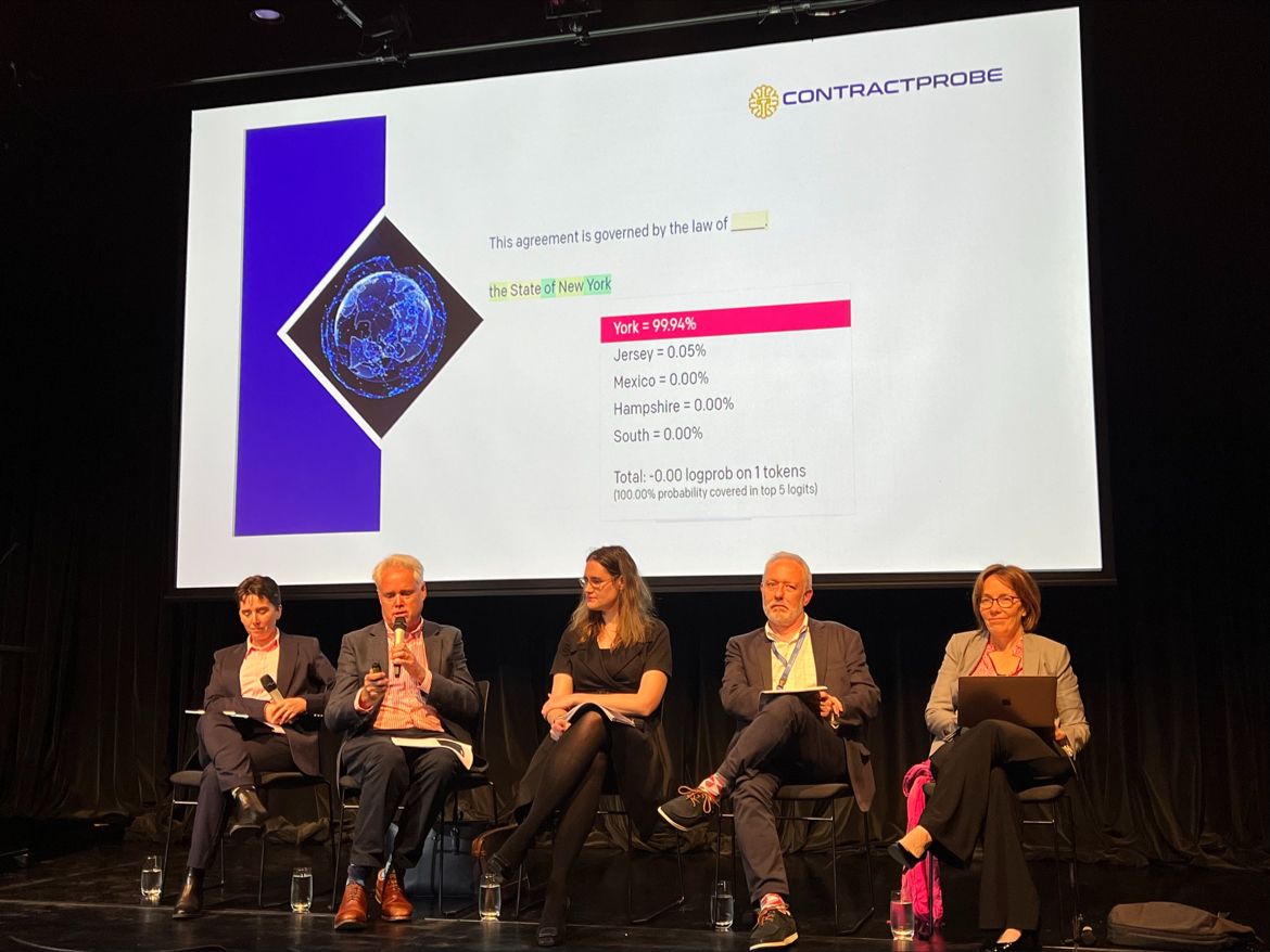 ContractProbe's tweet card. Thanks Lisa Fitzgerald. It was great to see so many people interested in using artificial intelligence in the legal domain. A very good discussion on how to distinguish the good use cases for ChatGPT...