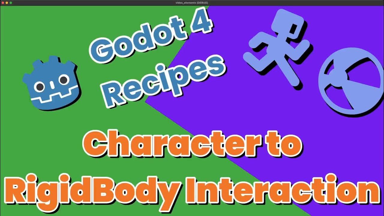 KidsCanCode's tweet card. Godot 4: Character to Rigid Body Interaction