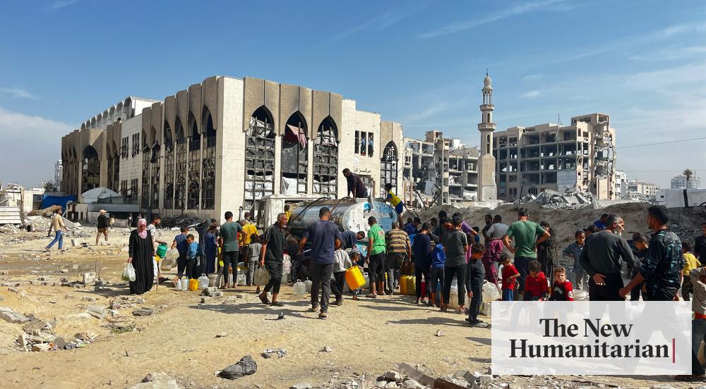 KenRoth's tweet card. Palestinians still face extreme deprivation as Israel continues to restrict humanitarian activities amid international jockeying over the future.