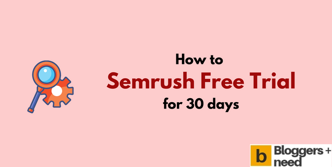 Bloggersneed's tweet card. To get Semrush free trial for the Guru and Pro plans, follow this step-by-step guide to 7-day free trial to enhance your website's online presence.
