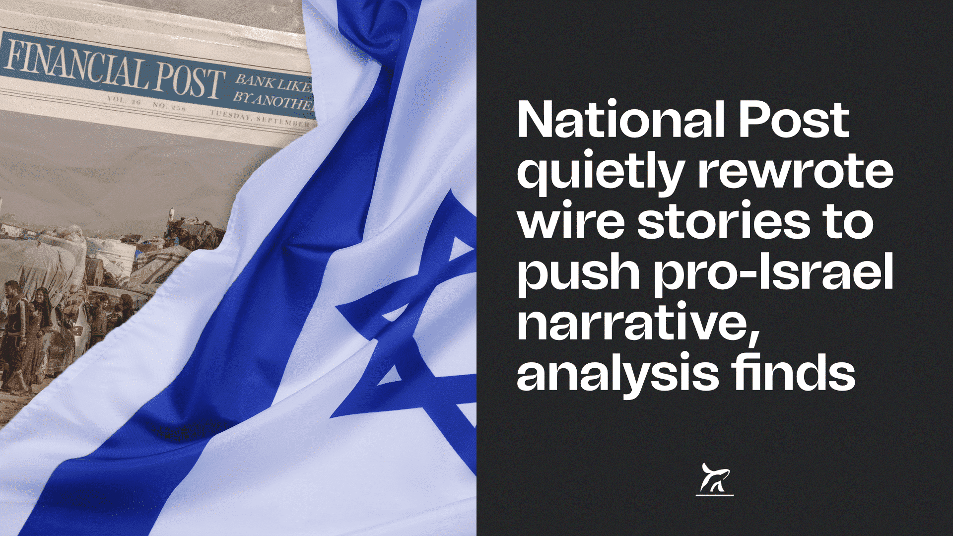 DesmondCole's tweet card. The newspaper modified nearly 200 wire stories from The Canadian Press to tilt the coverage in Israel’s favour