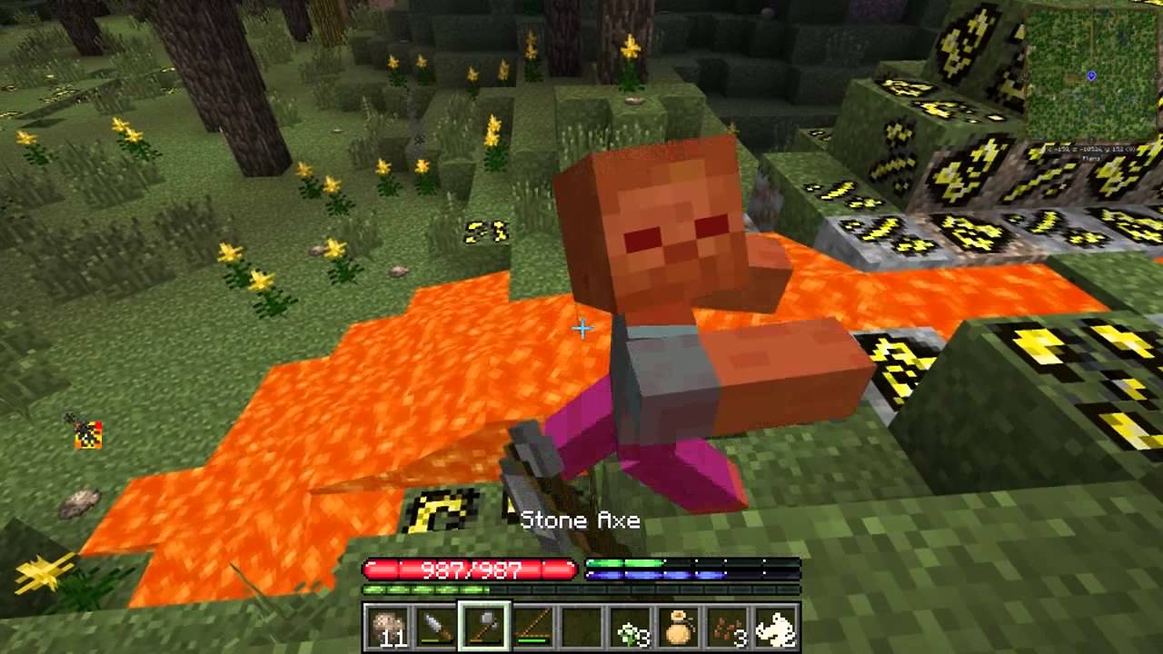 AnodeCathode's tweet card. Minecraft TerraFirmaCraft S2 #1: Hungry Man